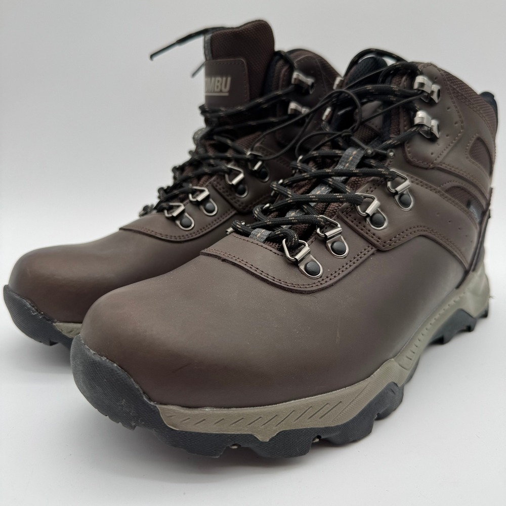 Khombu Kenny Brown Waterproof Hiking Boots Men's Size 11 Leather Outdoor